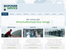 Tablet Screenshot of biopower-service.de